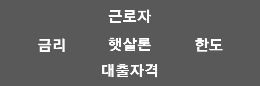  근로자햇살론 대출자격 / 신청방법 정확히 알아보자!