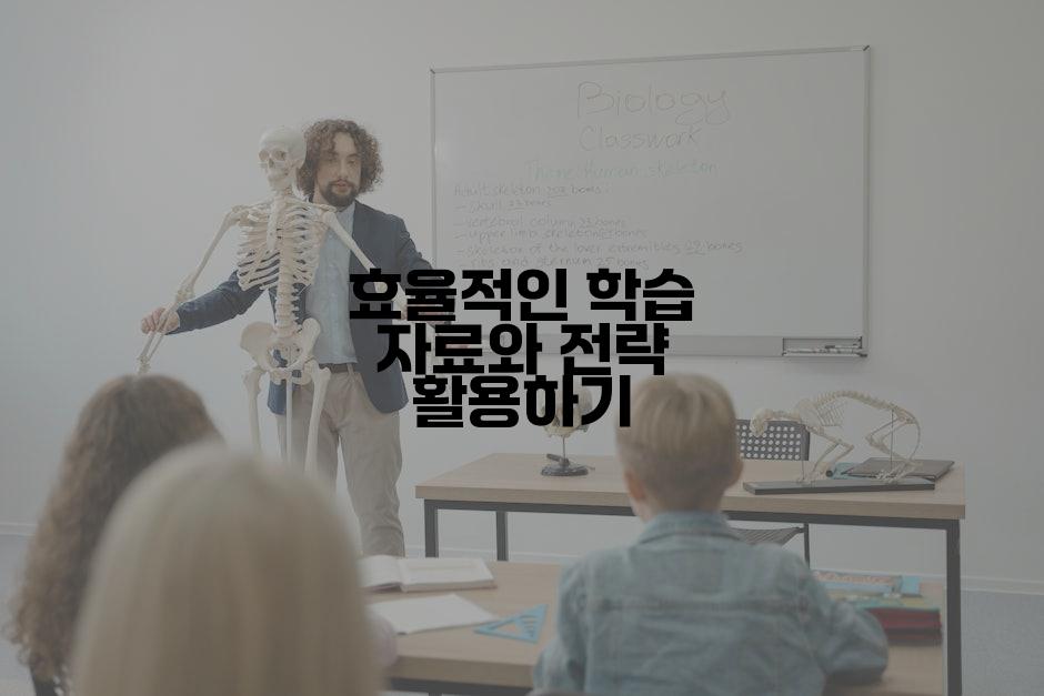 효율적인 학습 자료와 전략 활용하기