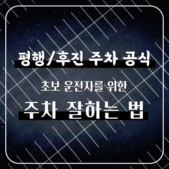  [평행/후진 주차 공식] 초보 운전자를 위한 주차 잘하는 법