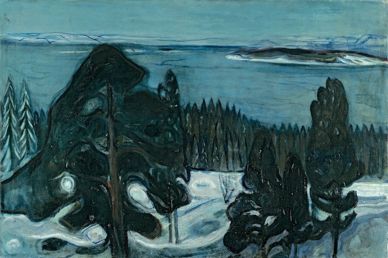  그림소개#1 뭉크 겨울밤 / Edvard munch Winter night