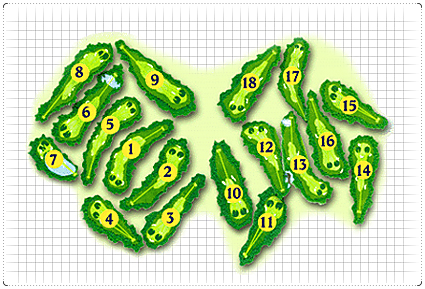 뉴코리아CC 골프 코스 조감도