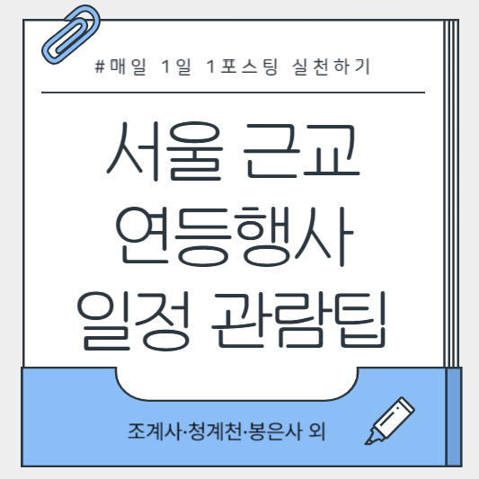 서울 조계사 연등행사 풍경 사진