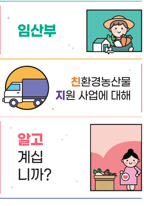  임산부 혜택 친환경 농산물 정부지원