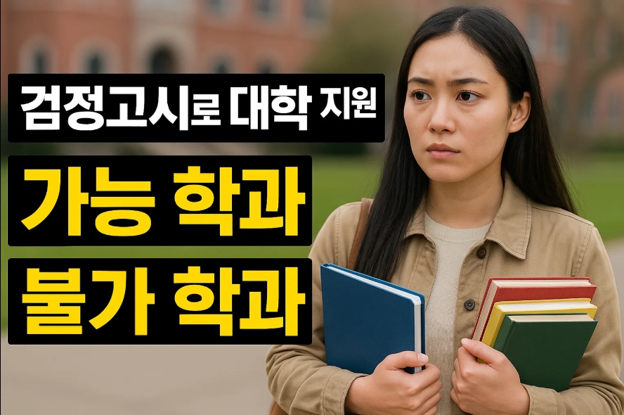 대학 진학을 고민하는 여학생 모습