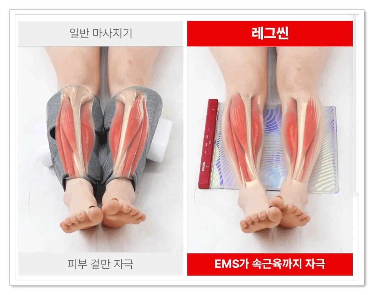 일반 마사지기와 뷰앤디 레그씬 차이점