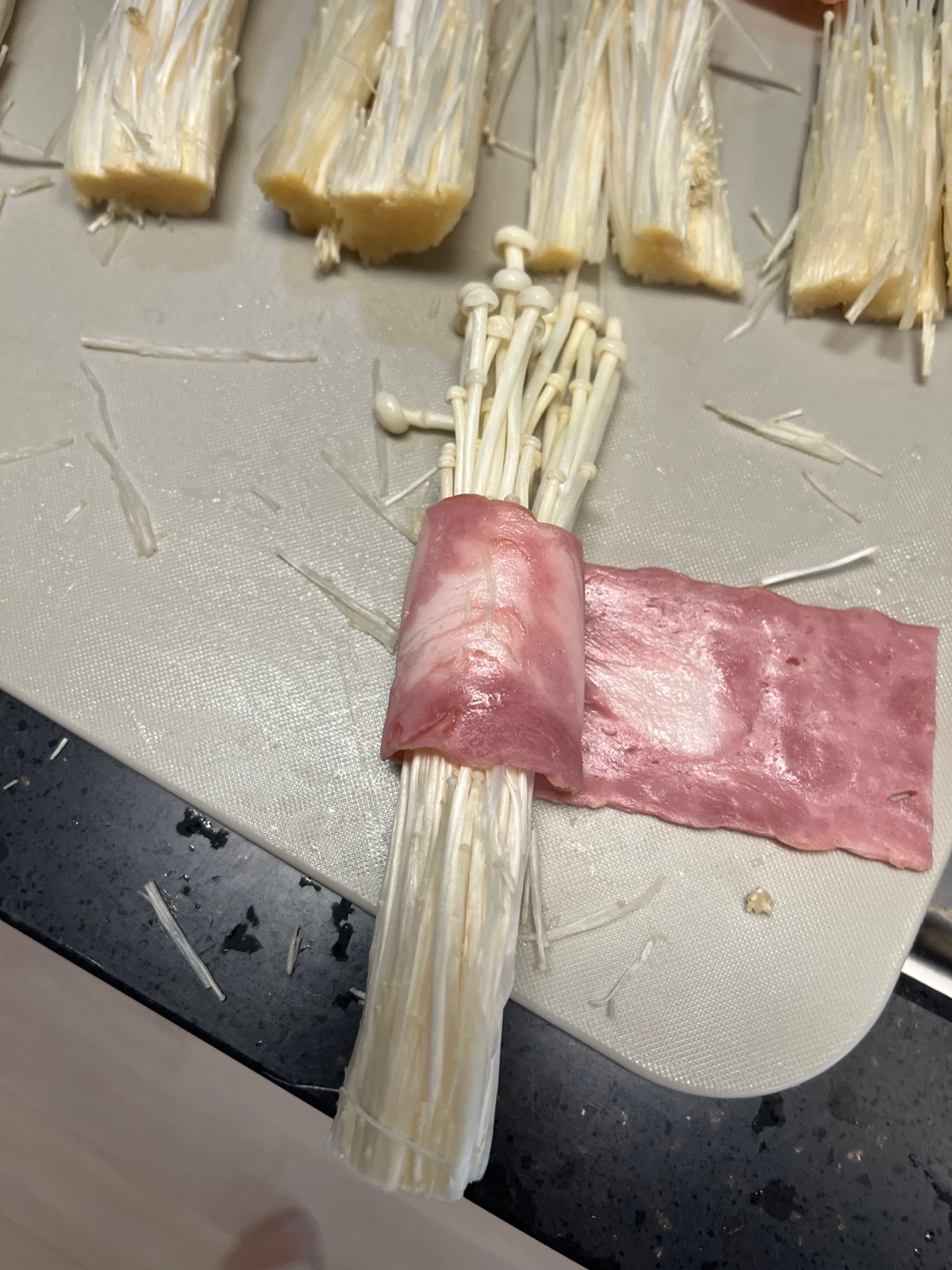 베이컨팽이버섯말이 레시피