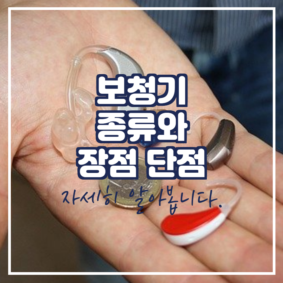  보청기 종류와 장단점