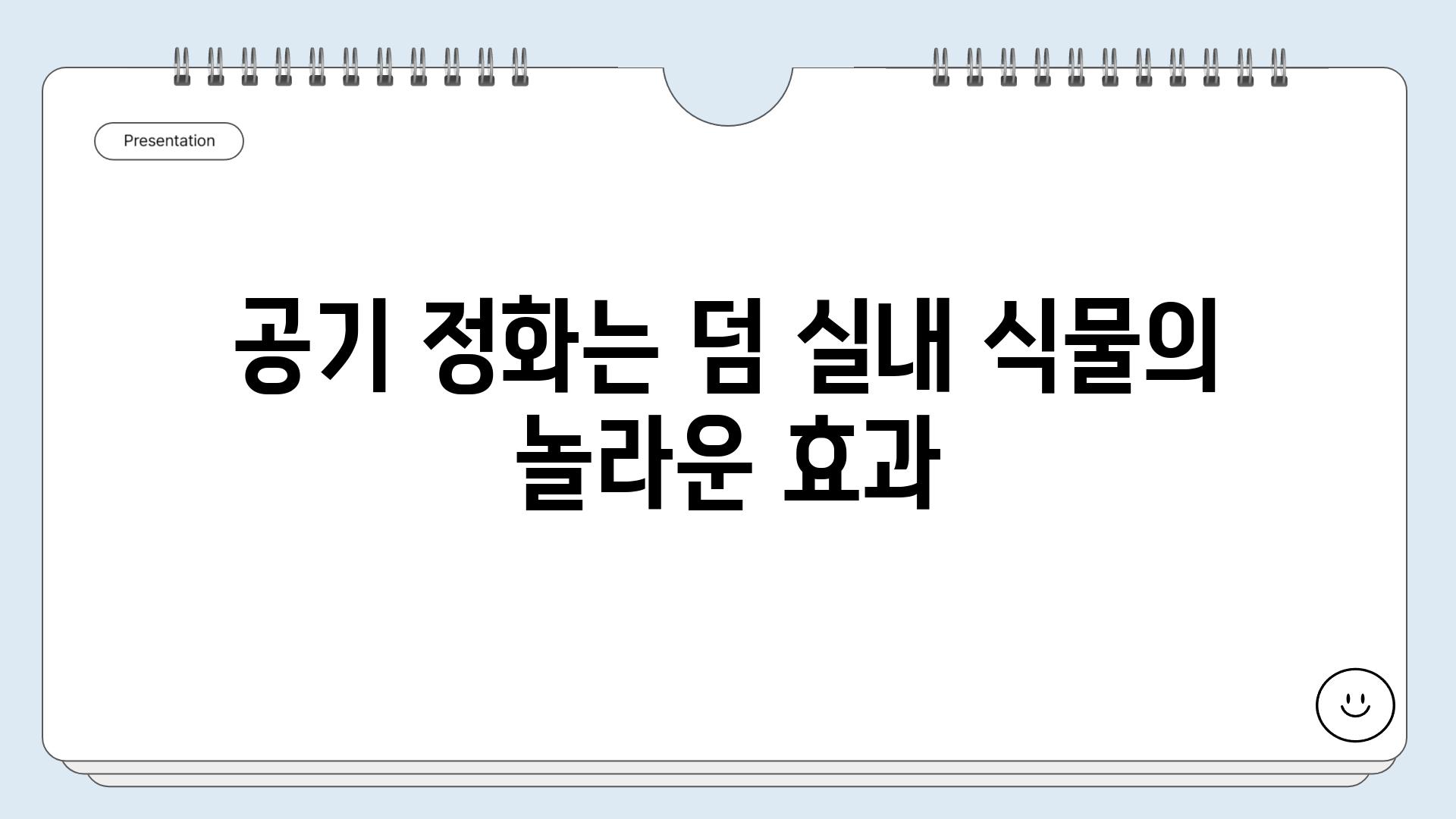 공기 정화는 덤 실내 식물의 놀라운 효과