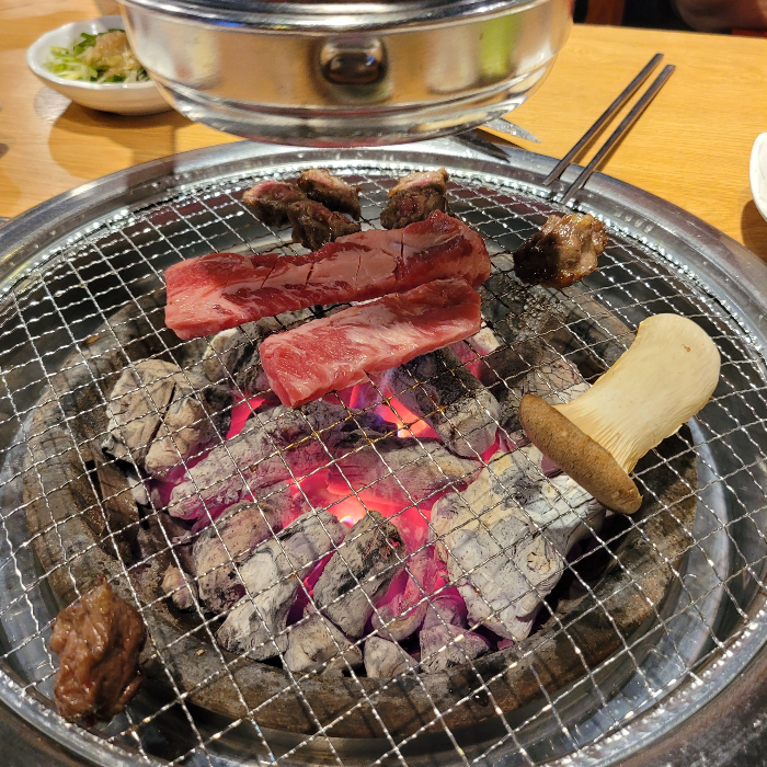 생소갈빗살 숯불 구이