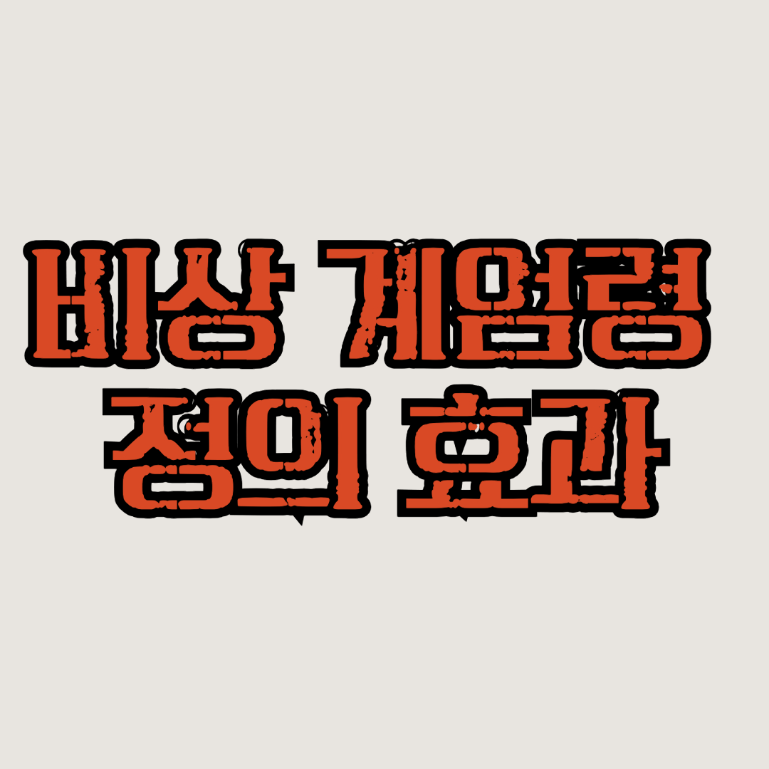 비상 계엄령 정의
