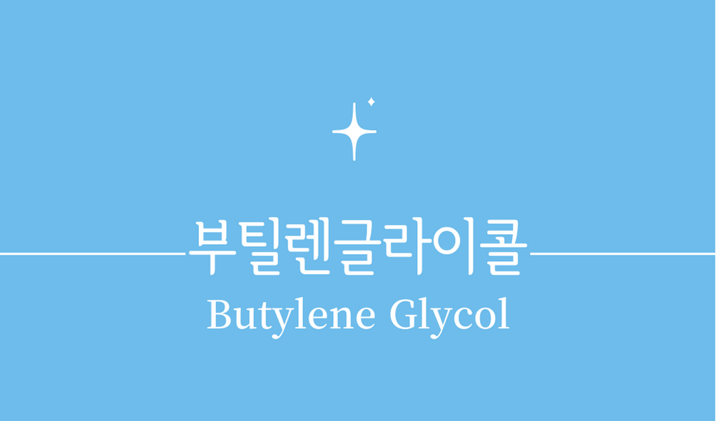 &#39;부틸렌글라이콜(Butylene Glycol)&#39;