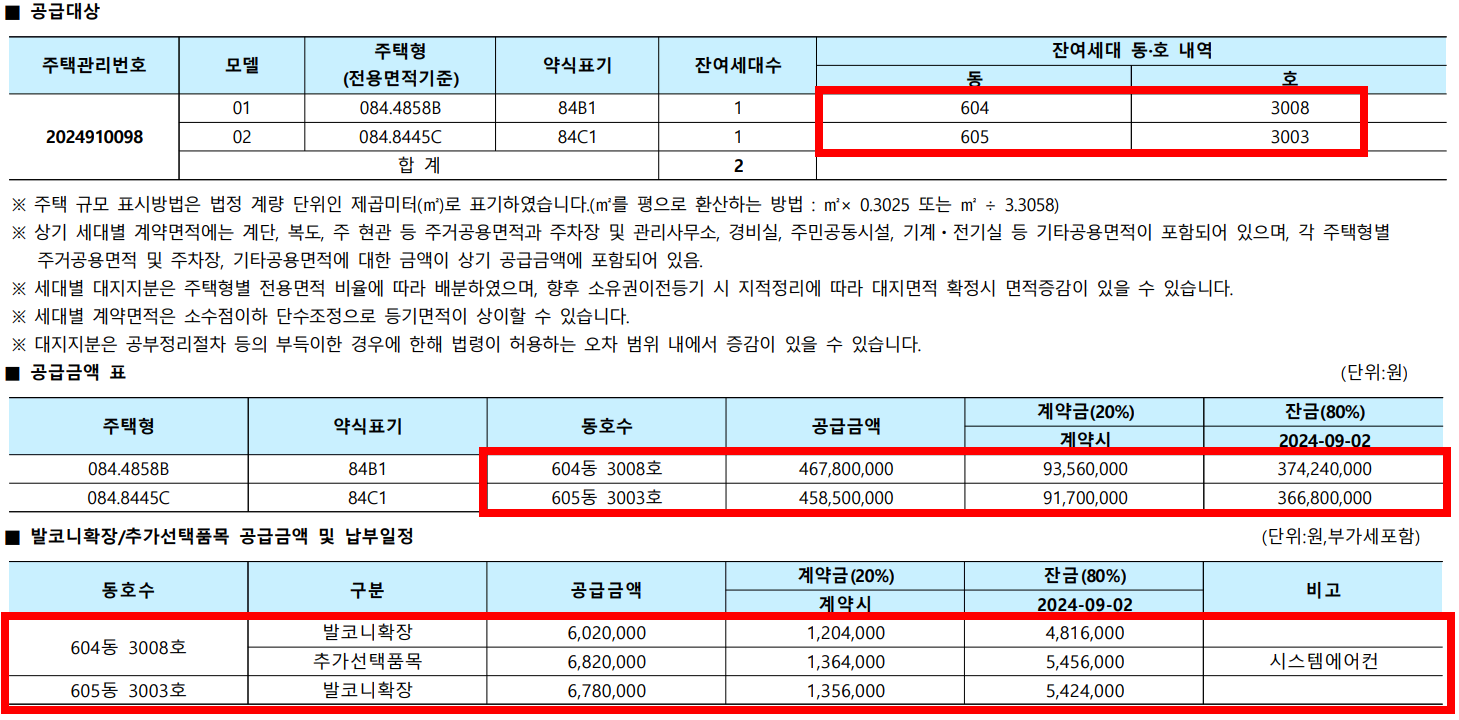 세종 리첸시아 파밀리에 H3 무순위 동호수 및 분양