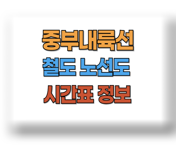 중부내륙선 철도 노선