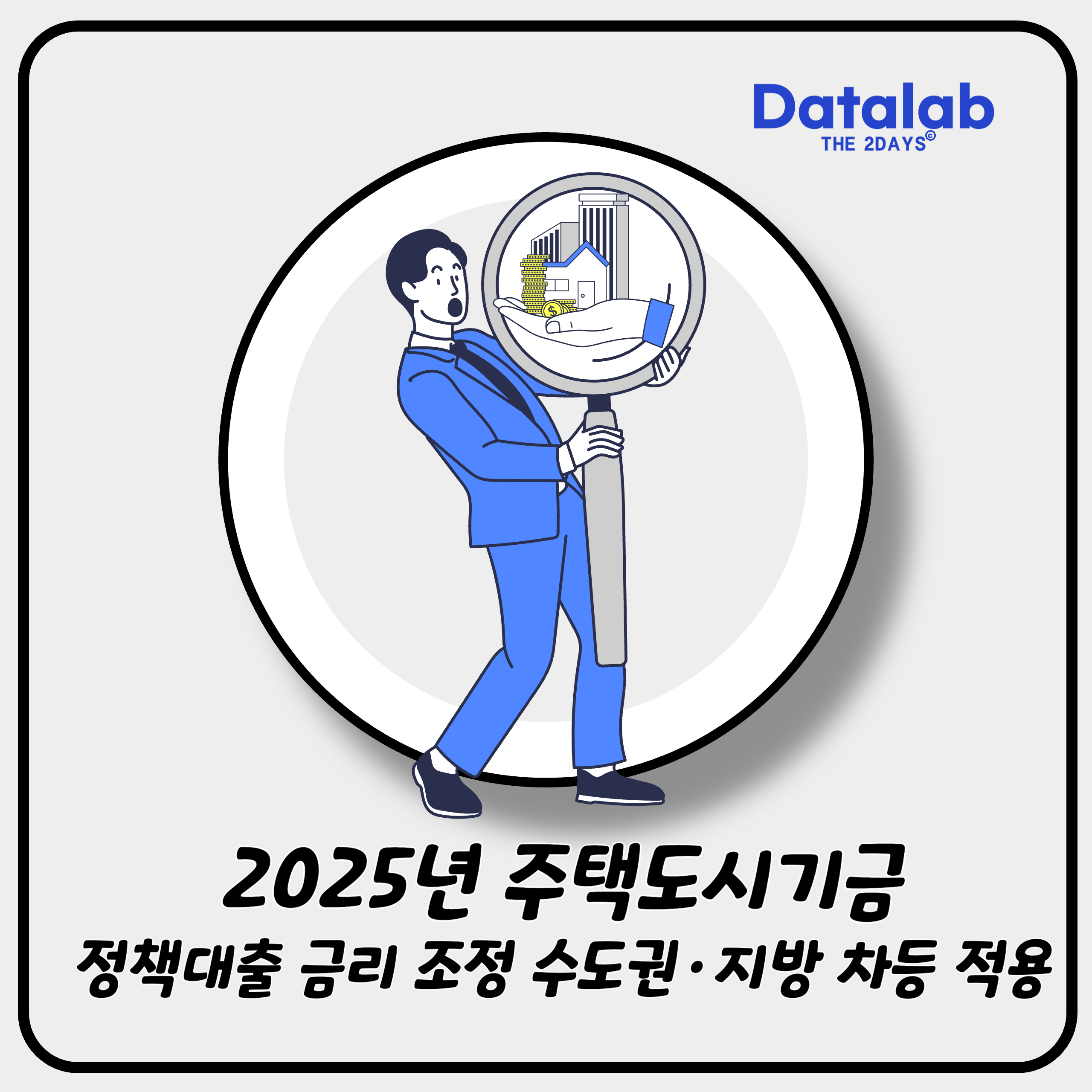 2025년 주택도시기금 정책대출 금리 조정 수도권·지방 차등 적용 2025년 주택도시기금 정책대출 금리 조정 수도권·지방 차등 적용