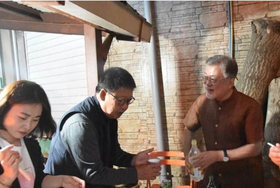  문재인 대통령 근황 막걸리