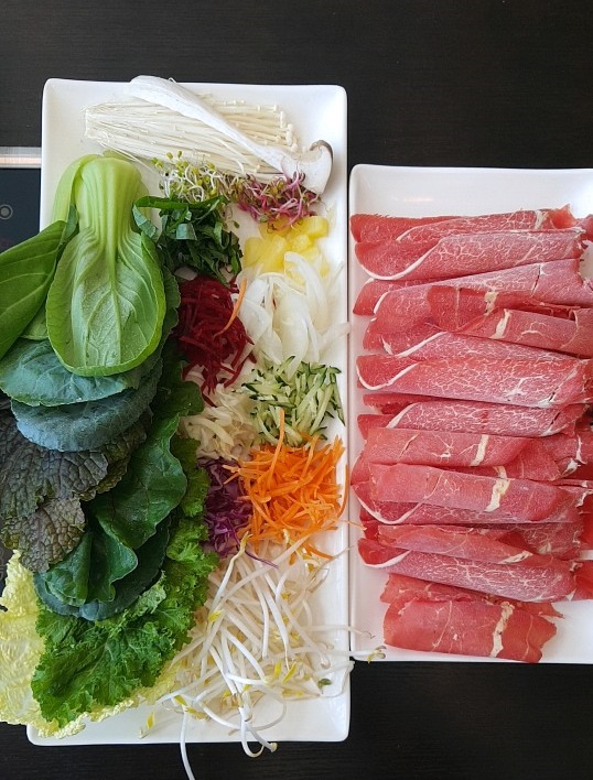  경북도청 샤브향,  점심특선 월남쌈샤브