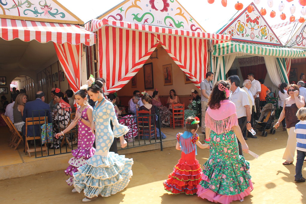 Feria de Abril&#44; Seville Fair의 모습