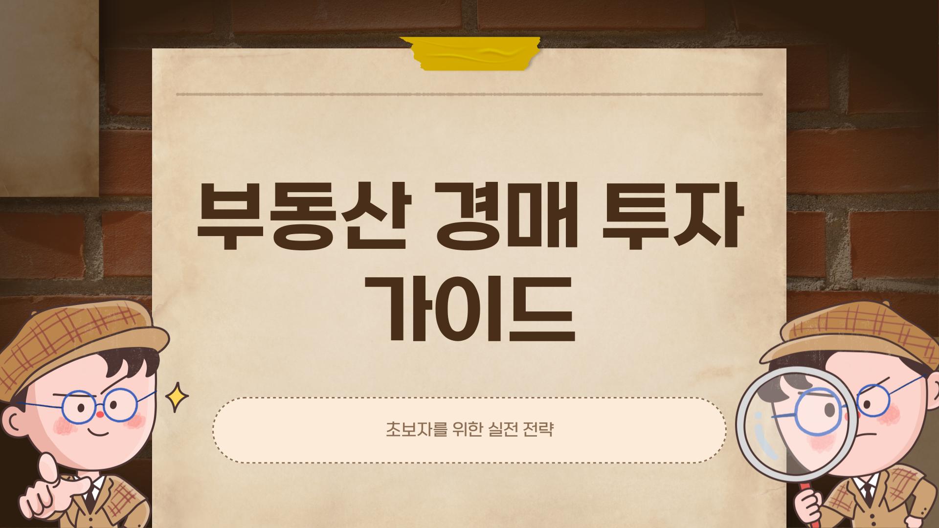 초보자를 위한 부동산 경매 투자 가이드