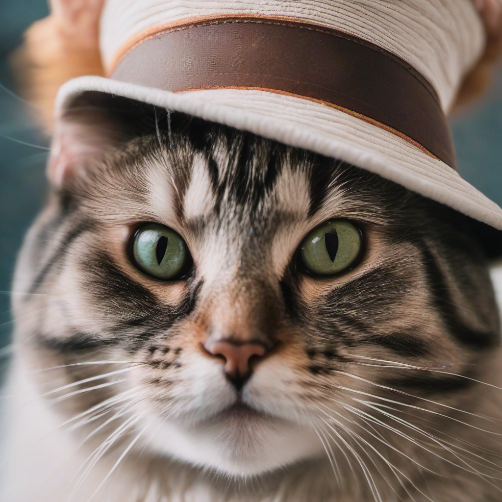ComfyUI 워크플로가 포함된 이미지 - A cat in a hat