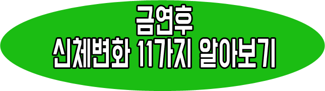 금연후 신체 변화 11가지 알아보기 글 링크