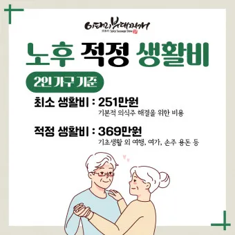 노후생활비 부부적정 풍족한 1인 적정_2