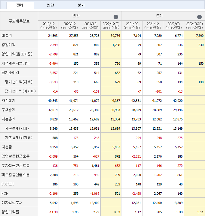 핸대로템-주가