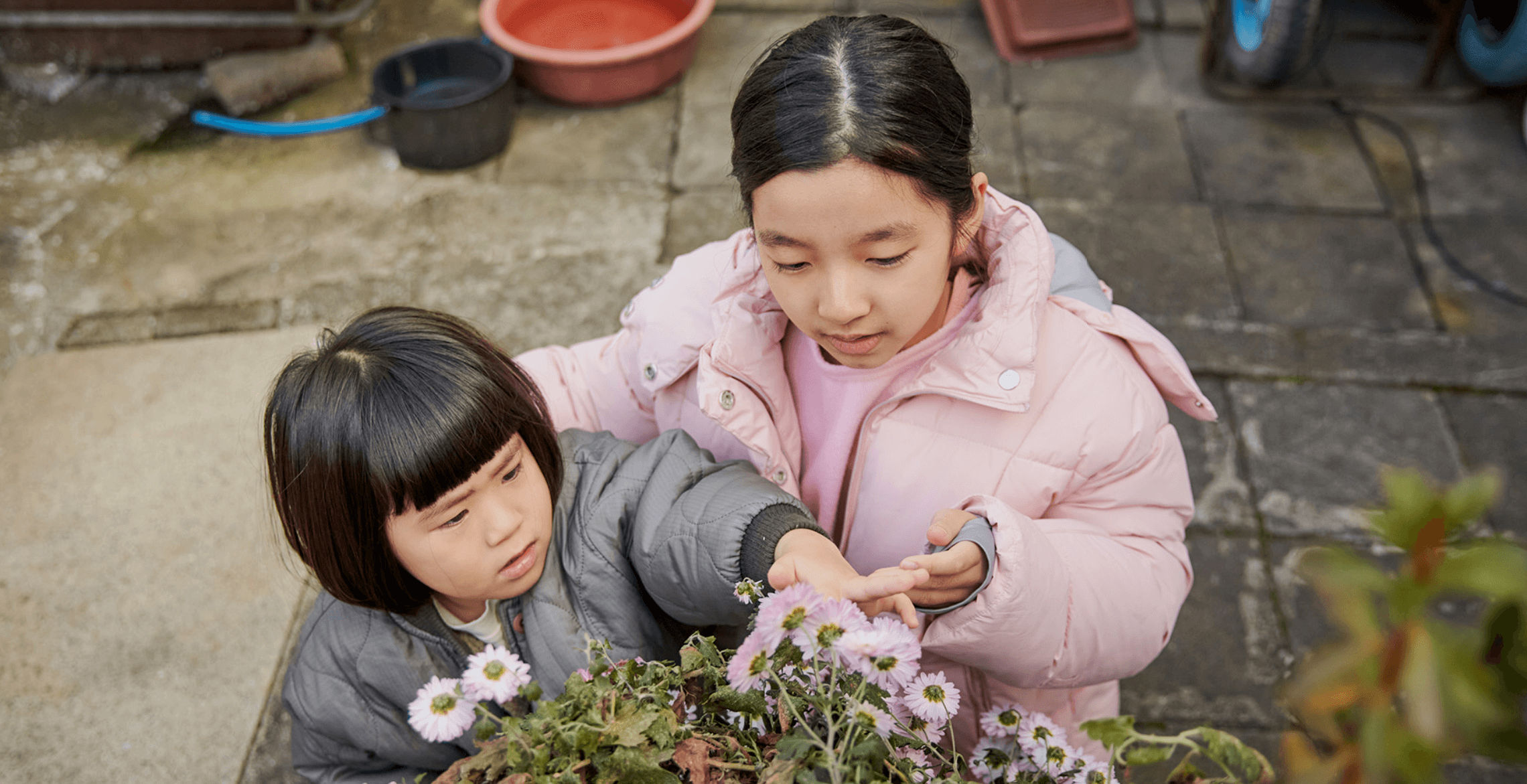 꽃을 보는 예서