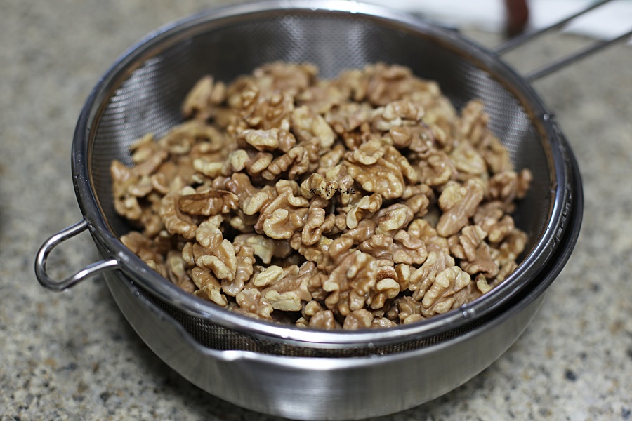 않고 굽죠 호두전처리 호두강정 만들기 튀기지 24