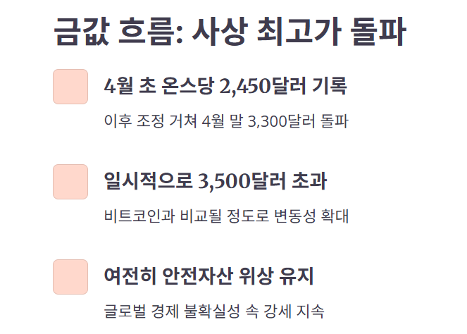 금값 흐름&amp;#44; 사상 최고가 돌파