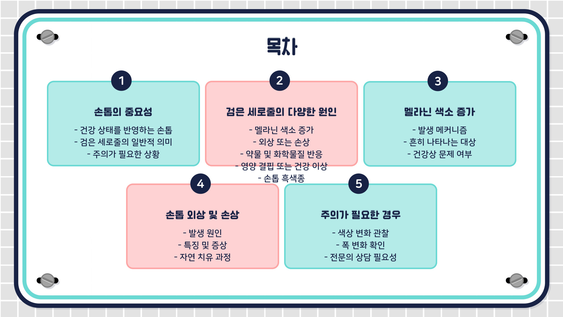 손톱 검은 세로줄