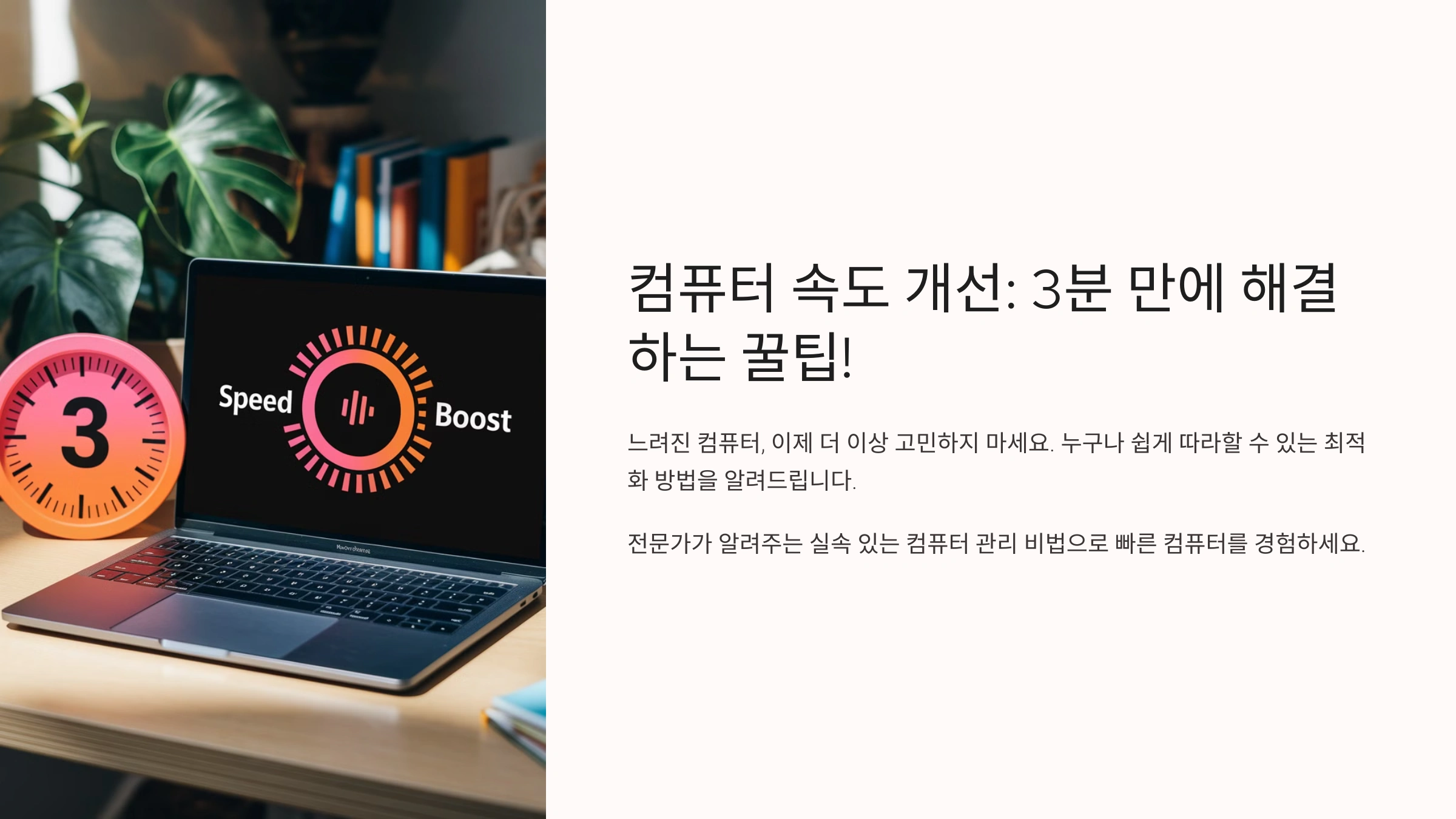 컴퓨터 속도 느려졌다면? 단 3분 만에 해결하는 꿀팁!