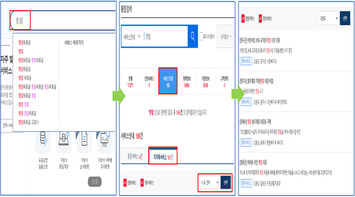 정부24-홈페이지-명절-위로금