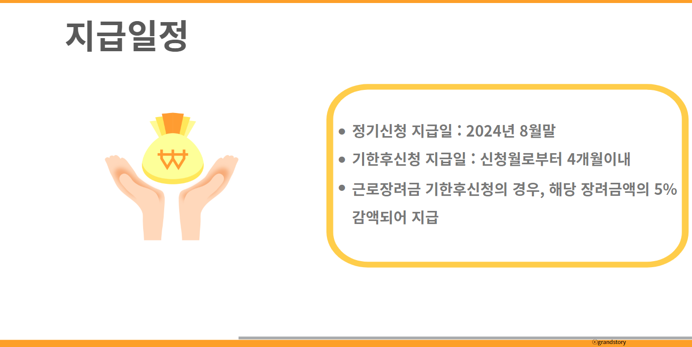 근로장려금기한후신청지급일정