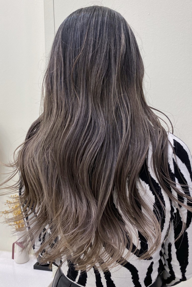 발레아주 색감 미쳤다 광교 미용실 애쉬그레이 11