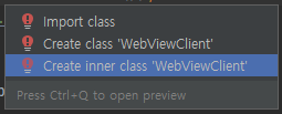 WebVIewClient