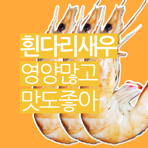  흰다리 새우 영양 많고 맛도 좋아!! 주말 힐링 하기~~