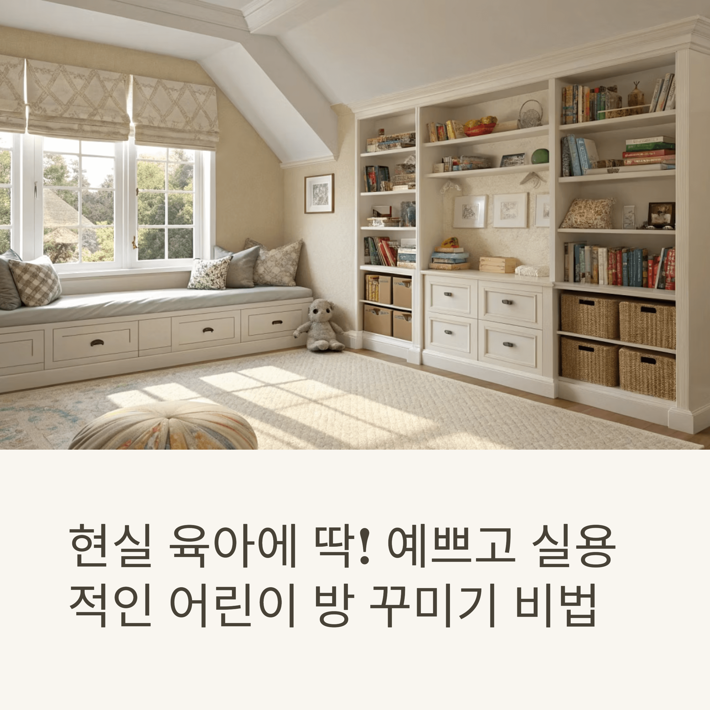 현실 육아에 딱! 예쁘고 실용적인 어린이 방 꾸미기 비법
