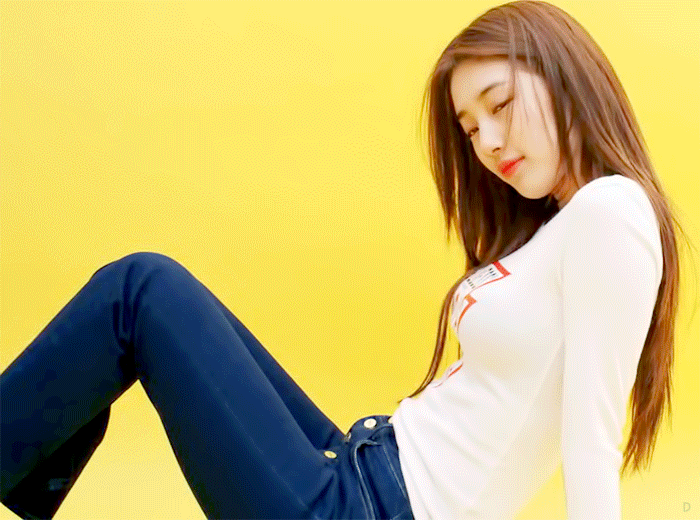  수지 게스(GUESS) super-fit denim 청바지 패션 화보 모음