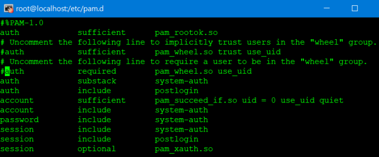 일반계정에 루트 2