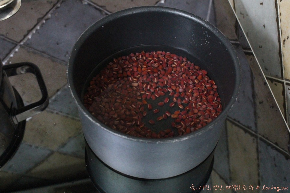 간단하게 팥 삶는 법까지~ 붉은색 밥 만들기 정말 15