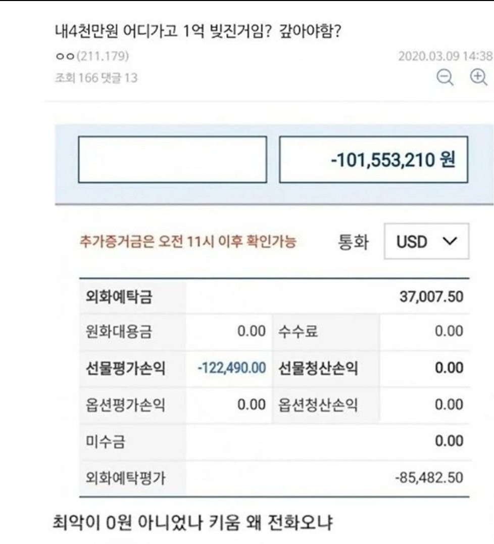 1초만에 빚 1억 생긴 사람