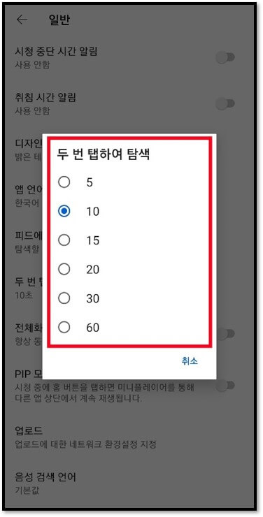 유튜브-두번탭