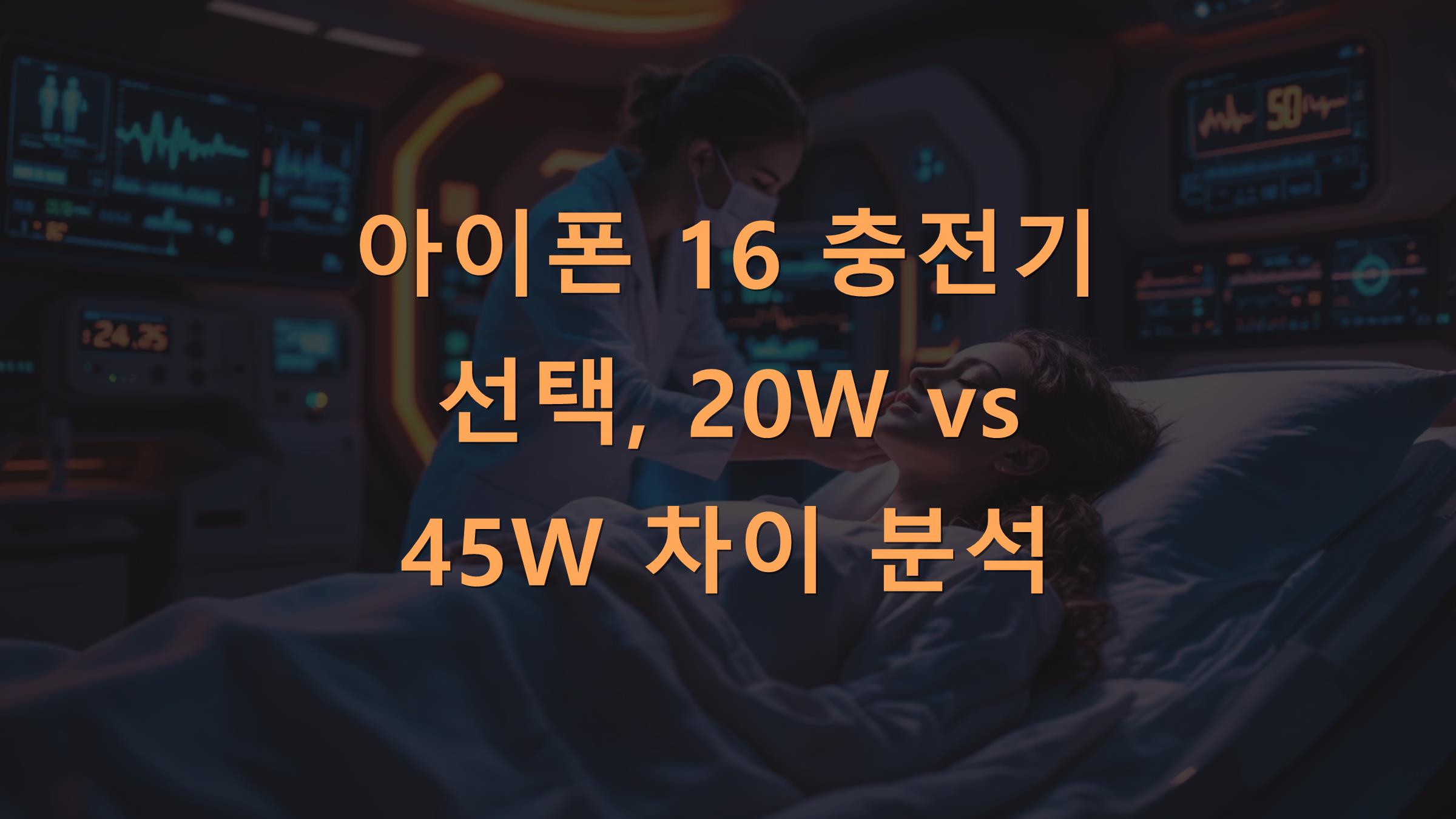 아이폰 16 충전기 선택, 20W vs 45W 차이 분석