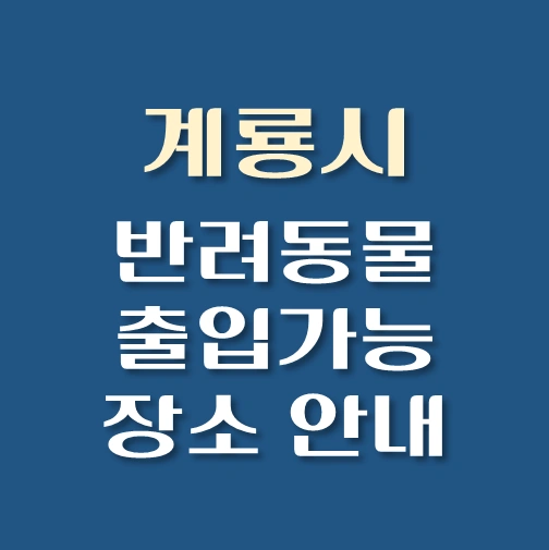 썸네일-계룡시-반려동물-출입가능-장소