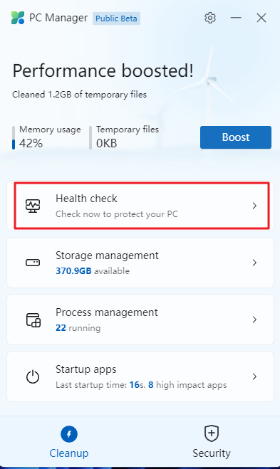 Microsoft PC Manager