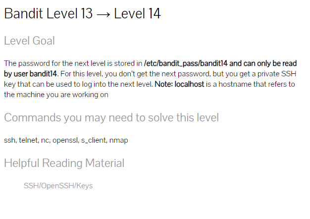  #9 Wargame bandit 7 (Level13 ~ Level15), ssh,리눅스 디렉토리,nc명령어
