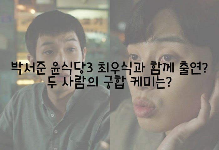  박서준 윤식당3 최우식과 함께 출연? 두 사람의 궁합 케미는?