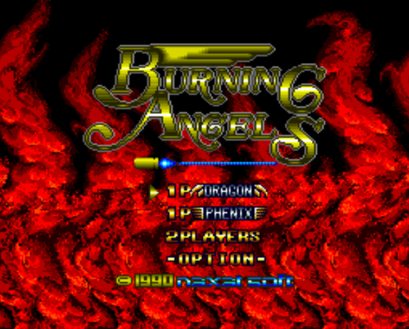  버닝 엔젤스 - バーニングエンジェル Burning Angels (PC 엔진 PCエンジン PC Engine)
