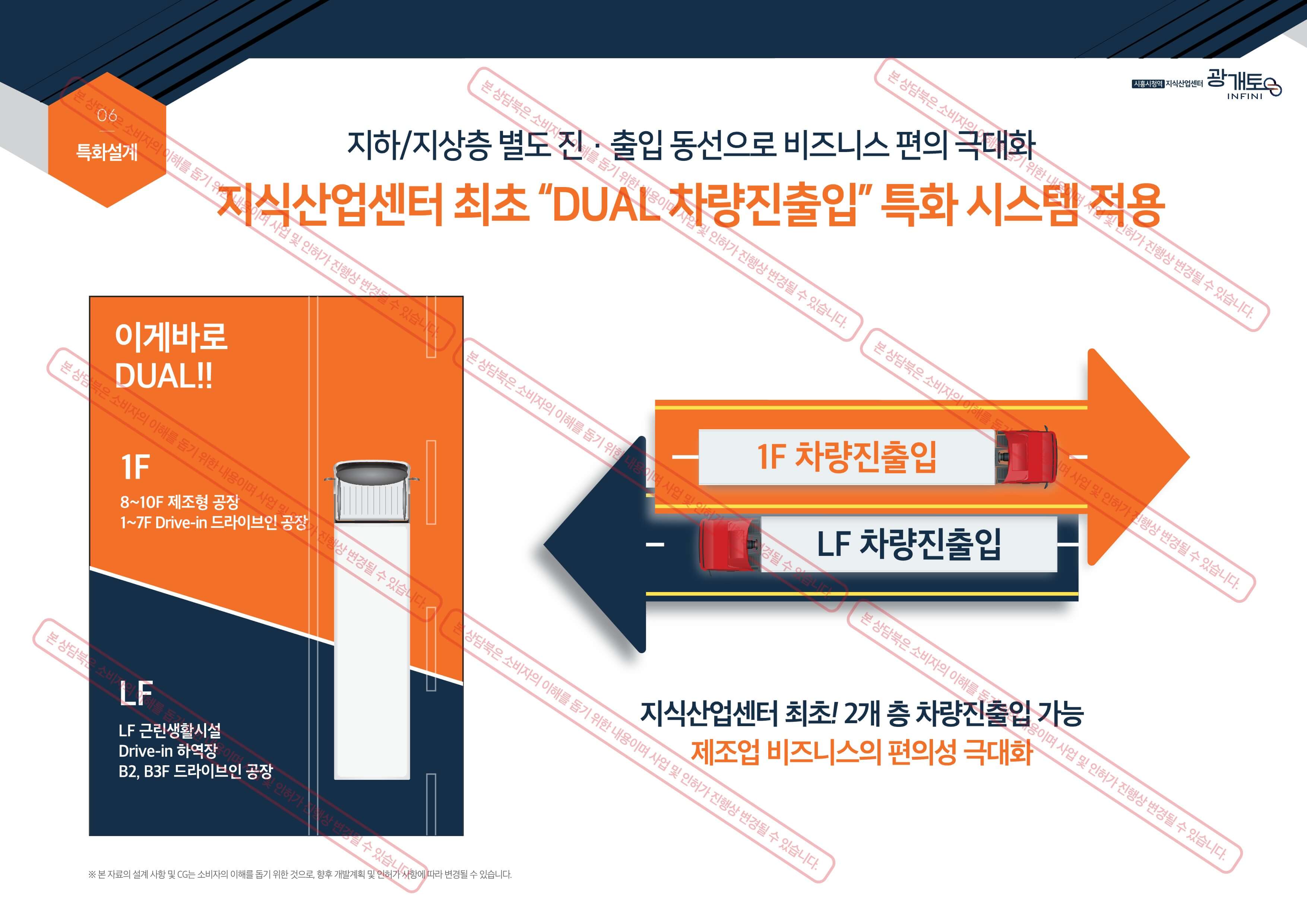 특화설계 듀얼 차량진출입로