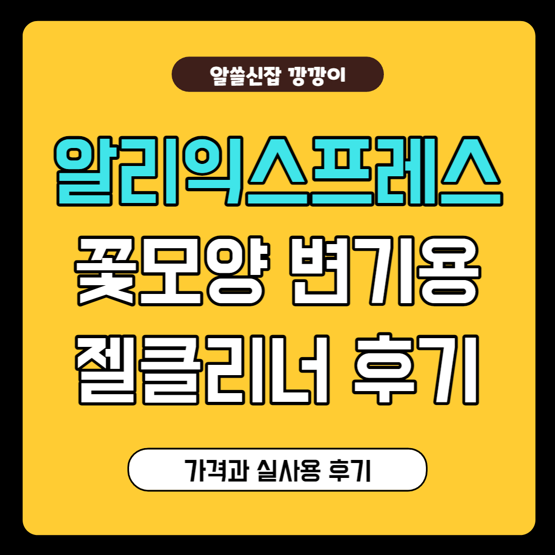 꽃모양 변기용 젤클리너 후기